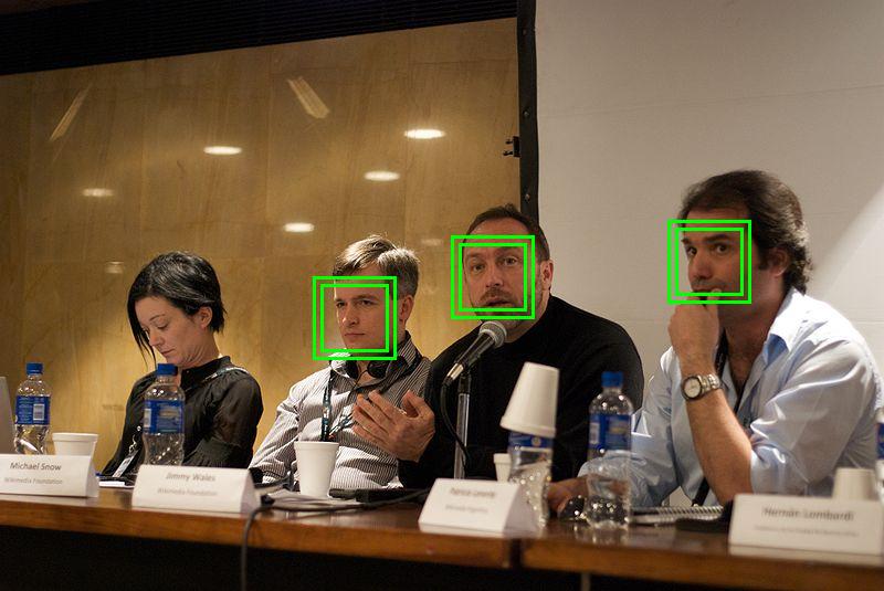 Face detection on a photograph face detection