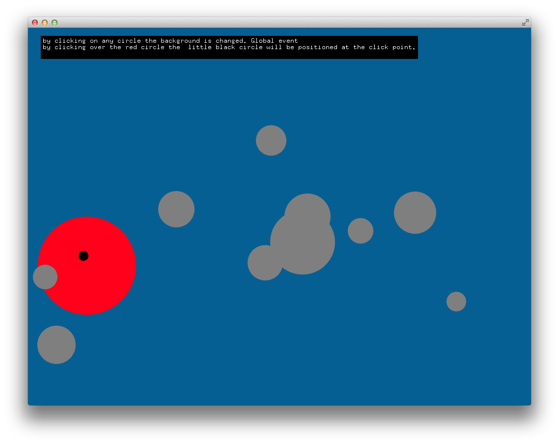 Screenshot of simpleEventsExample