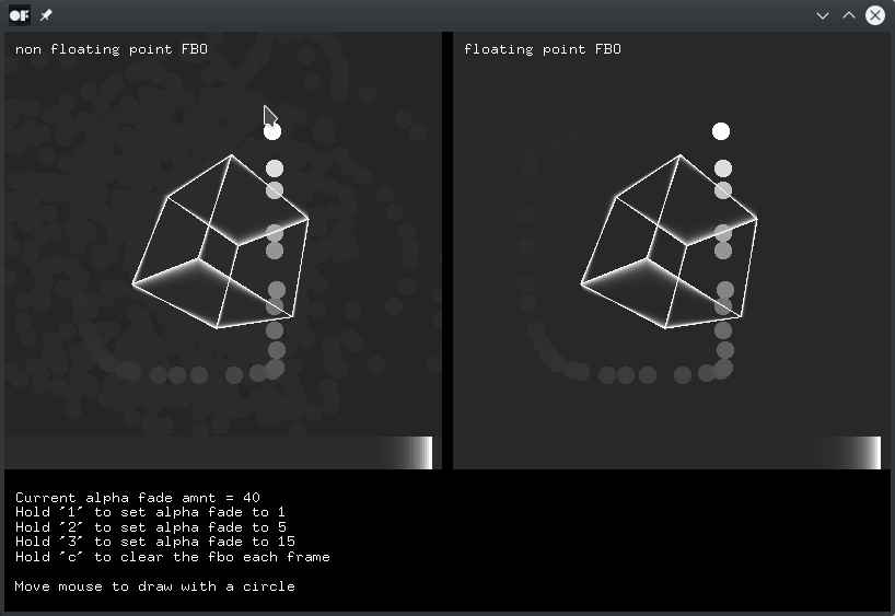 Screenshot of fboTrailsExample