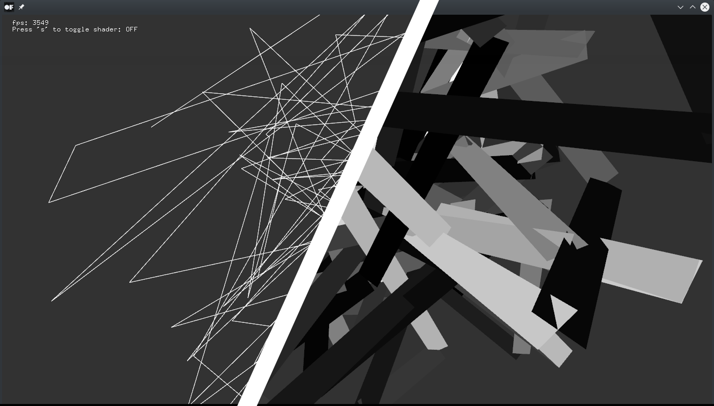 Screenshot of geometryShaderExample