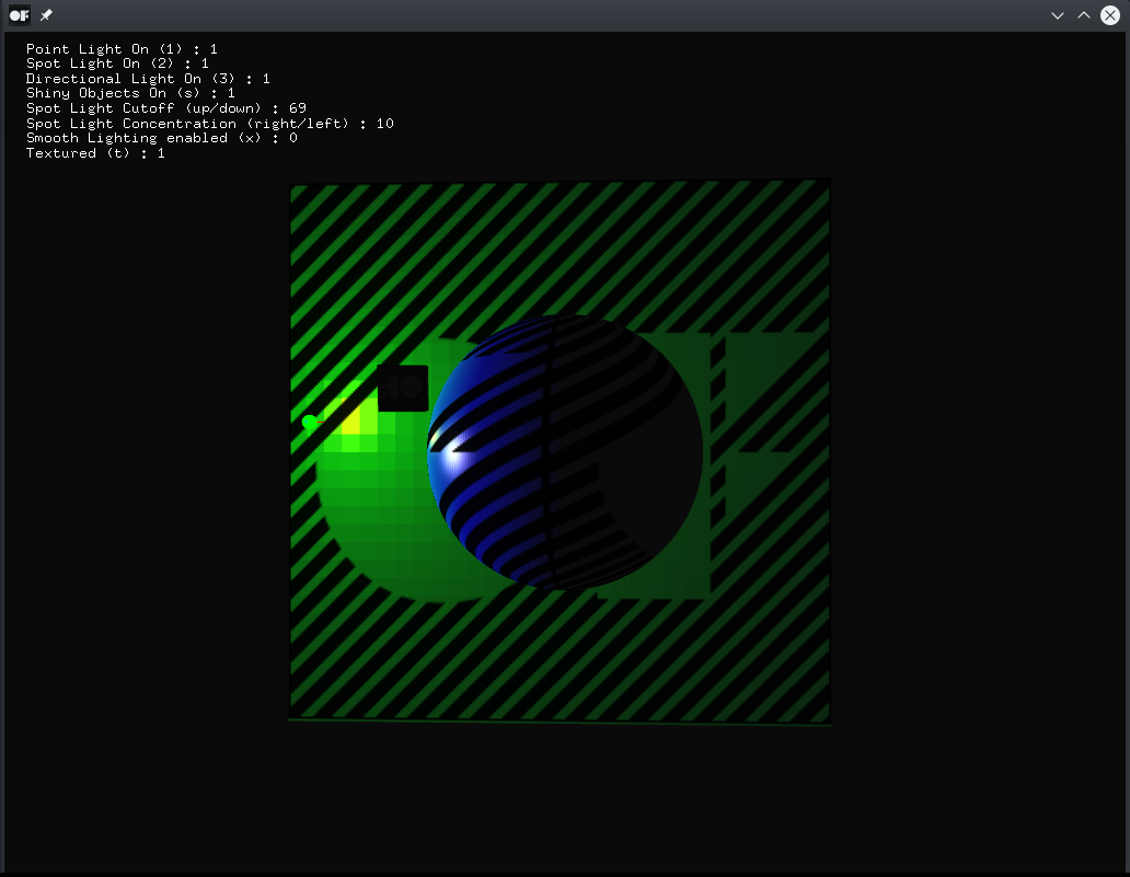 Screenshot of multiLightExample