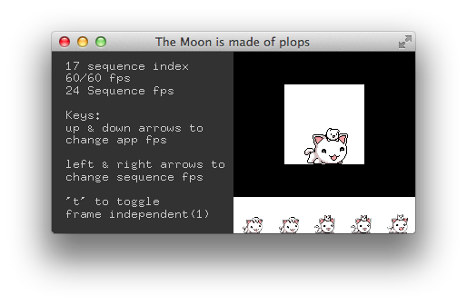 Screenshot of imageSequenceExample