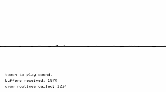 Screenshot of audioInputExample