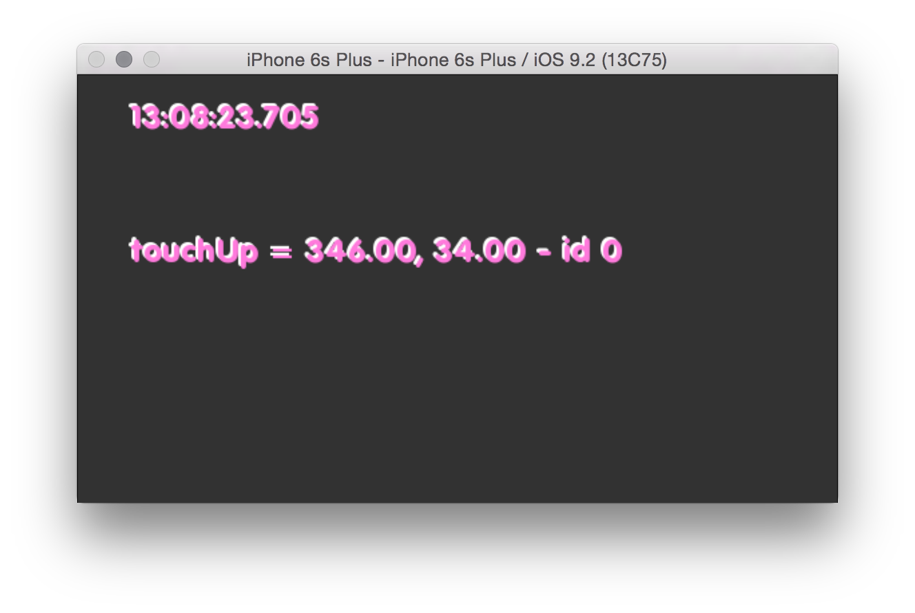 Screenshot of eventsExample