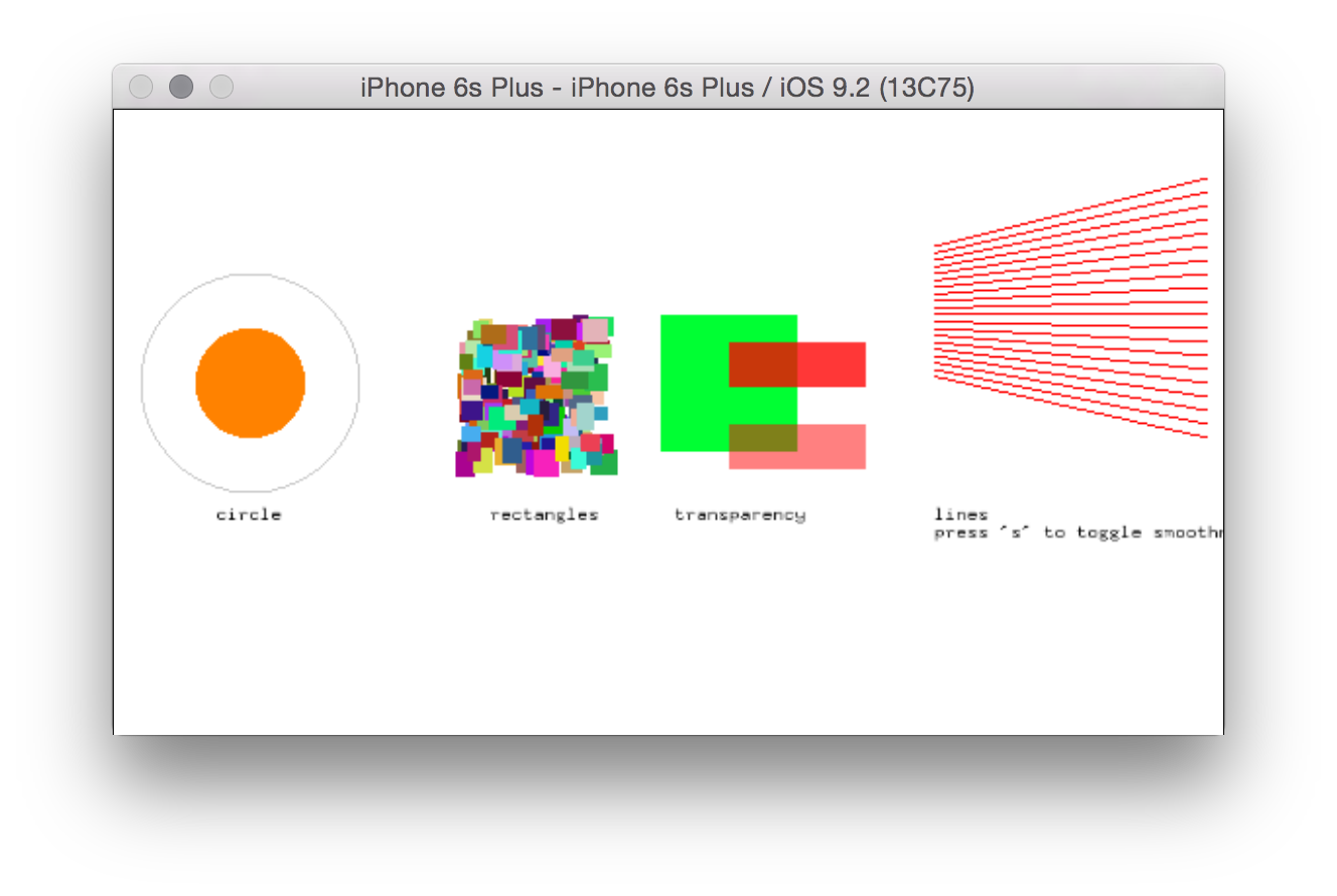 Screenshot of graphicsExample