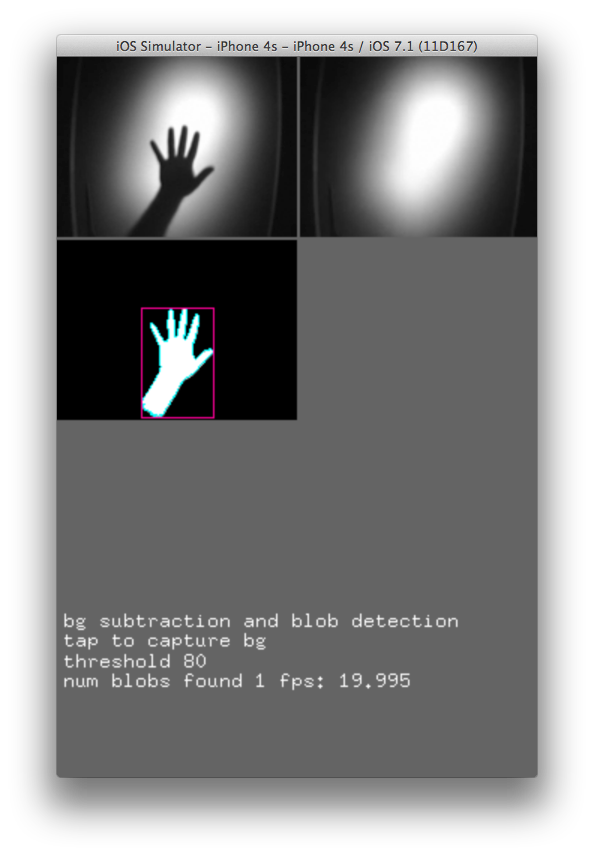 Screenshot of opencvExample