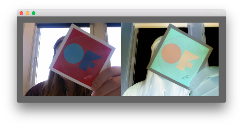 Screenshot of videoGrabberExample